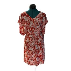 West Loop Tropical Leaf Dress